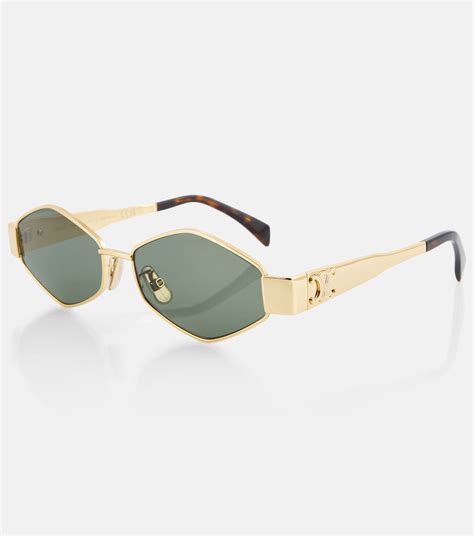 celine sonnenbrille damen gold|Celine triomphe sonnenbrille.